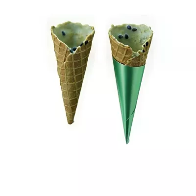 Mini savoury pesto cone