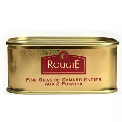 Whole duck foie gras with pepper and Champagne