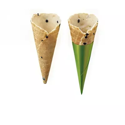 Mini savoury sesame cone