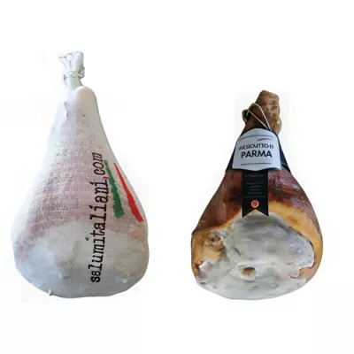 Parma PDO dry-cured ham bone-in, aged minimum 20 months