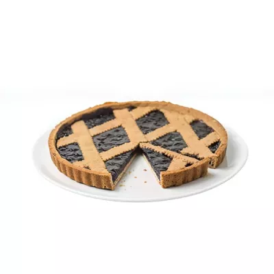 Vegan Elderberry and Raspberry Tart