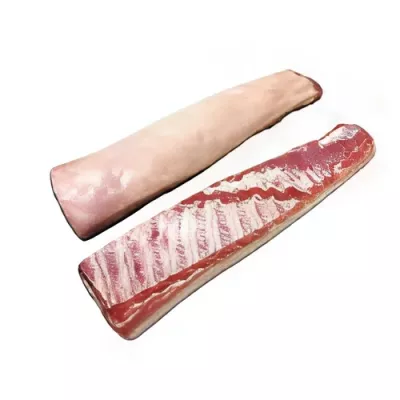 Belly with bone of milk-fed piglet