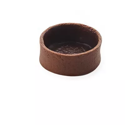 Micro sweet cocoa round tart shell