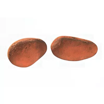 Almonds coated with gianduja and cocoa