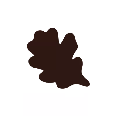Guanaja 70% chocolate oak leaf