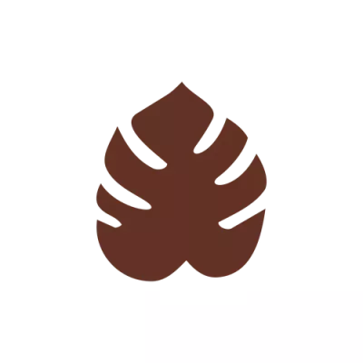 Jivara 40% chocolate leaf