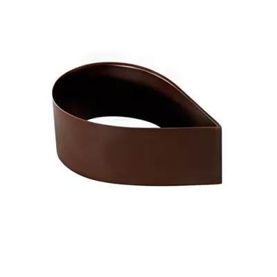 Guanaja 70% dark chocolate entremets drop garnish