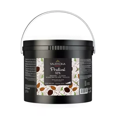 Fruity almond praline 55% and coconut 12.5%